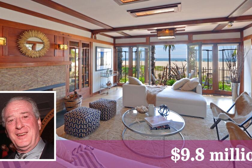 The Venice beach home of late lyricist Jerry Leiber has sold for $9.8 million.