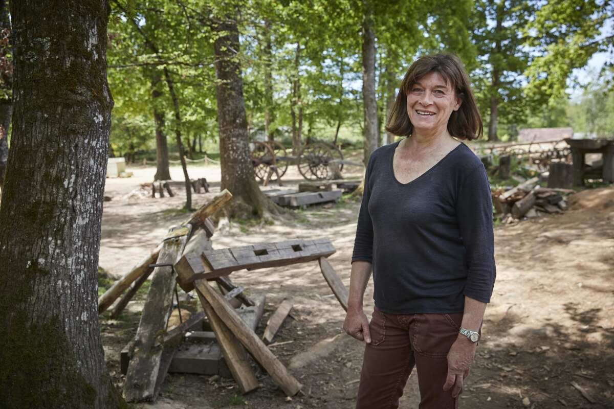 Maryline Martin, owner of the Guedelon castle project.