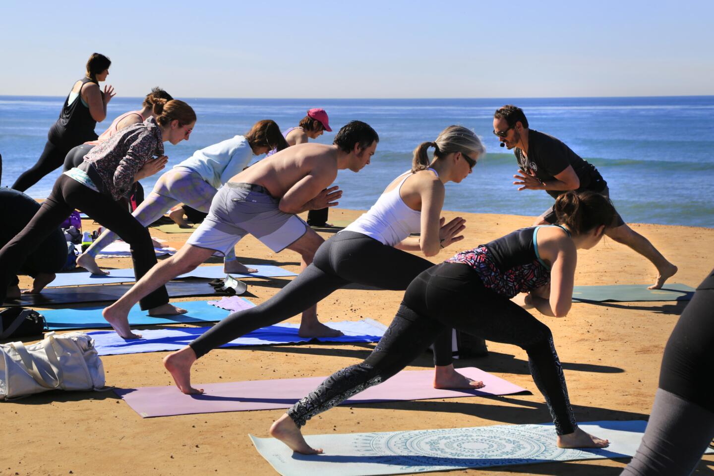 Yoga festival draws hundreds to Ocean Beach - The San Diego Union