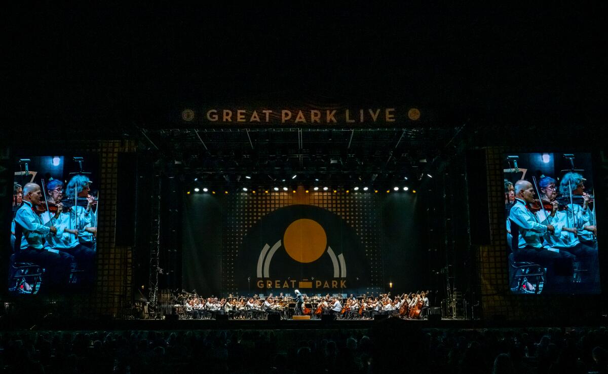 The Pacific Symphony at Great Park Live in Irvine in 2024. Pacific Symphony Summerfest returns to the venue this summer.
