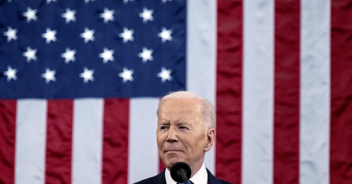 Column: Biden should hope he gets heckled at his State of the Union speech