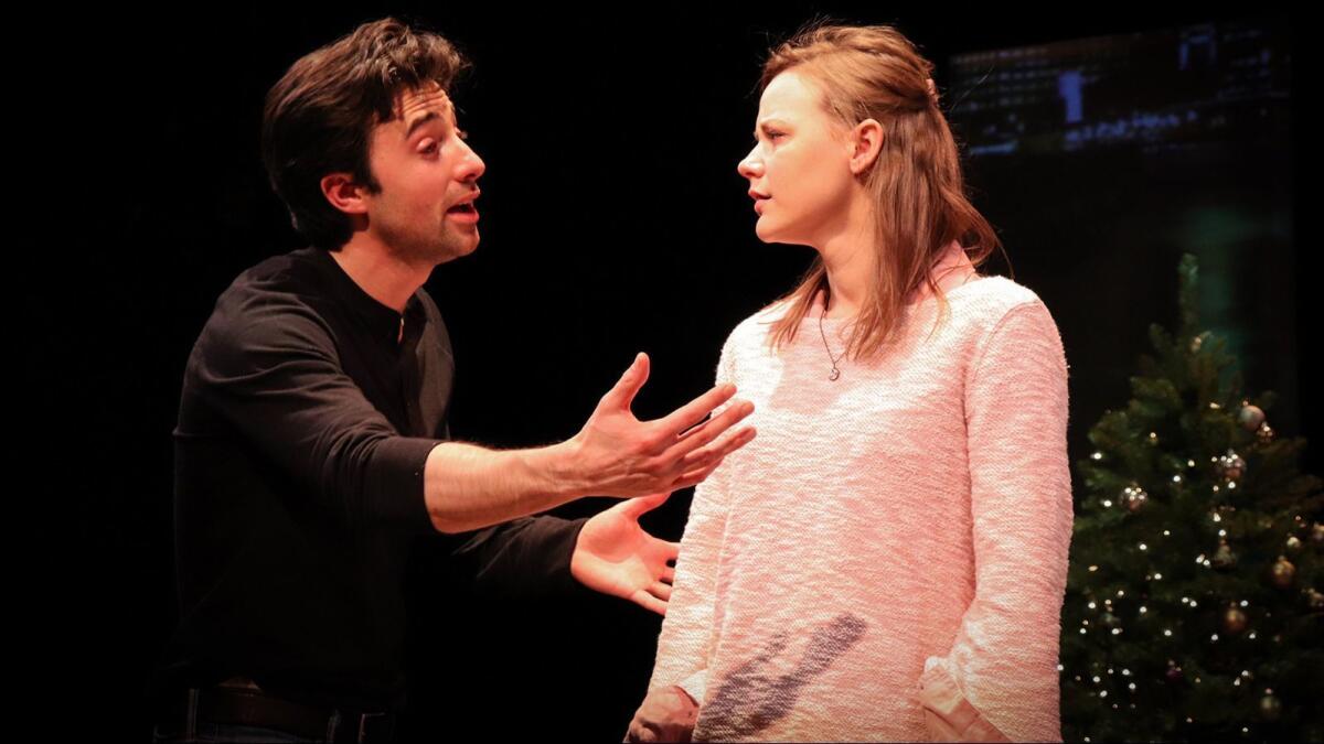 Josh Zuckerman and Paris Perrault costar in "A Delicate Ship" at the Road on Magnolia.