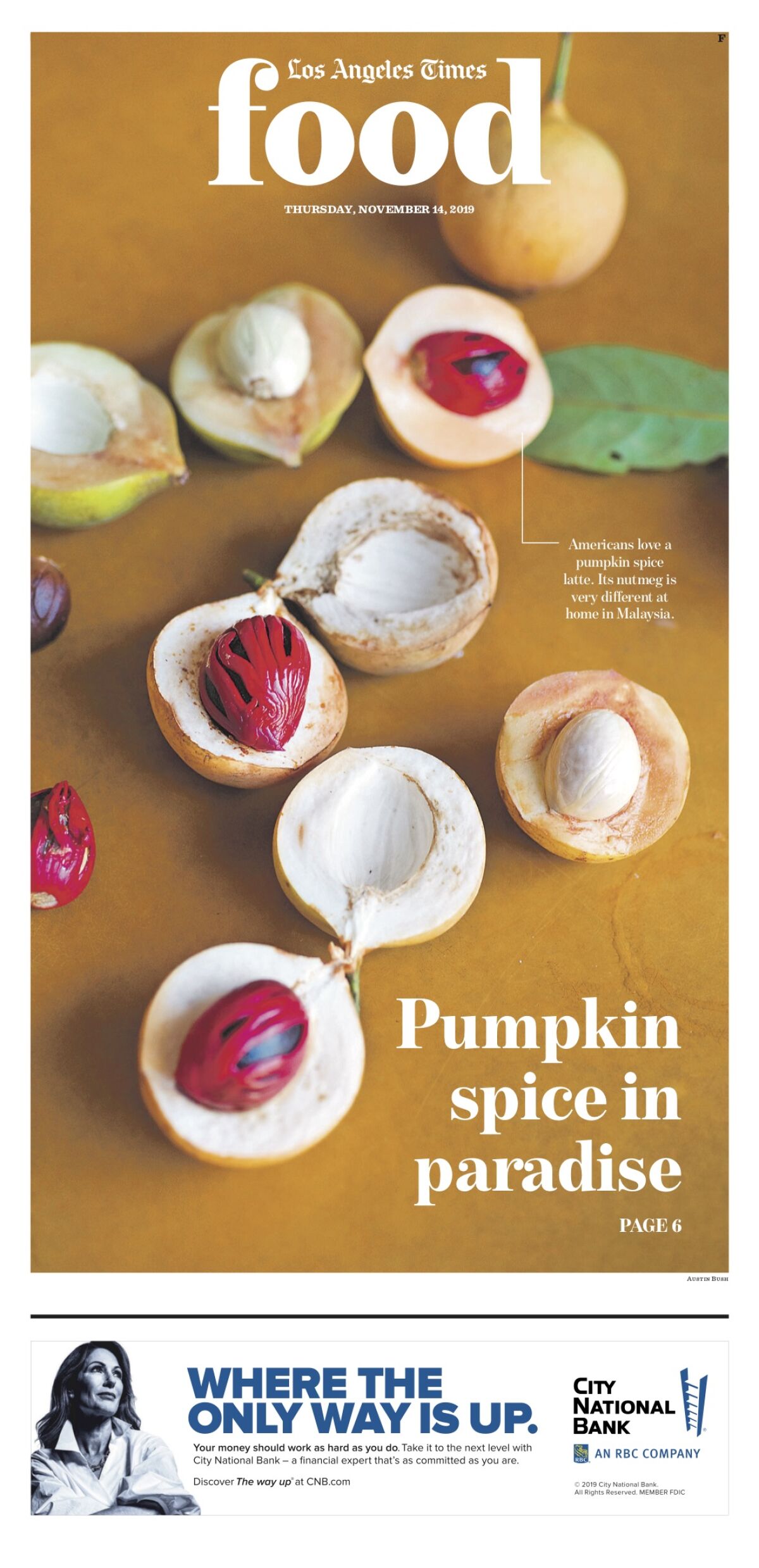Los Angeles Times Food cover, November 14, 2019 