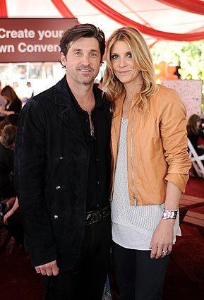 Actor Patrick Dempsey and Jillian Dempsey attend the John Varvatos 8th Annual Stuart House Benefit on March 13.