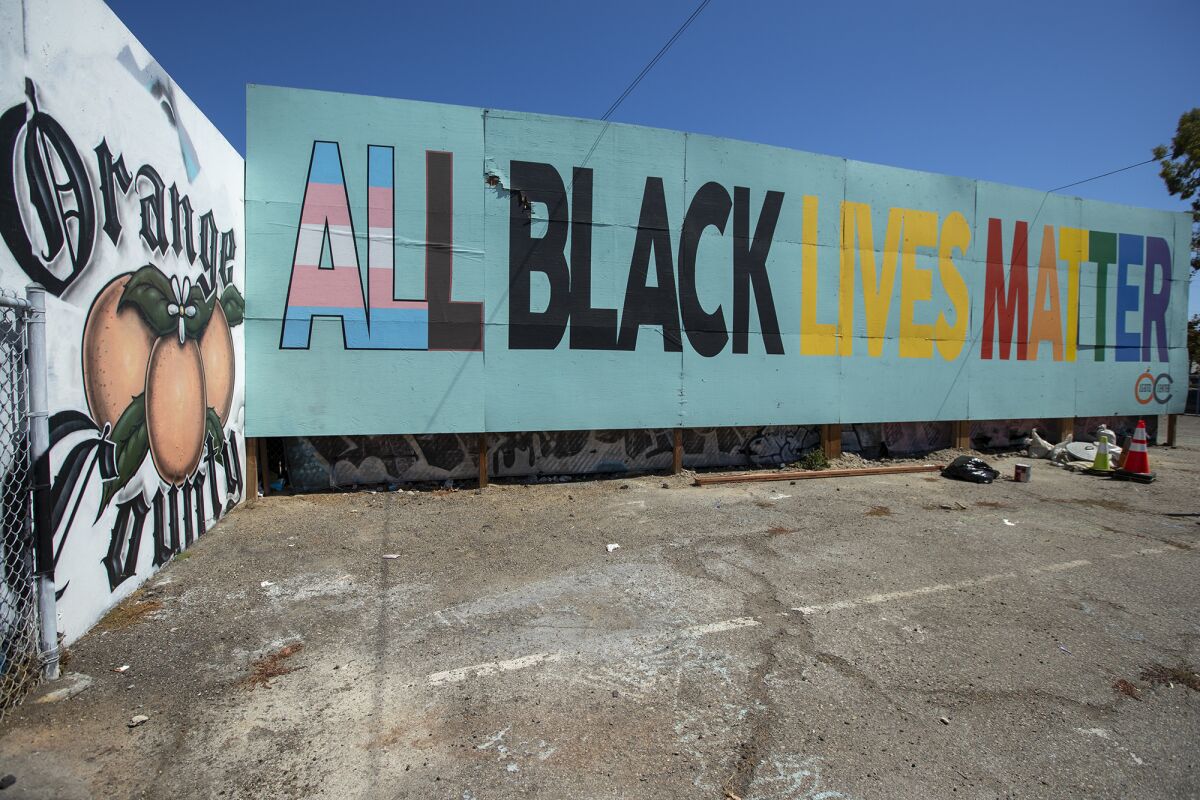 An "All Black Lives Matter" mural is shown.