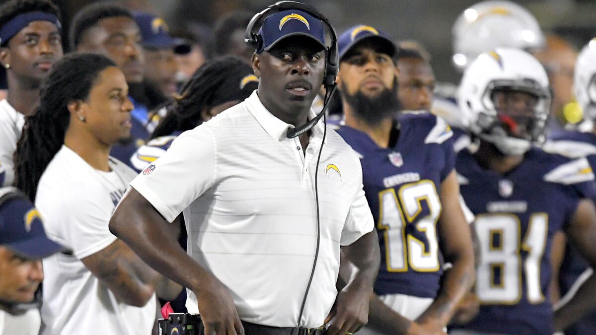 Coach Anthony Lynn and the Chargers will try to improve on last season's 12-4 record and playoff run.