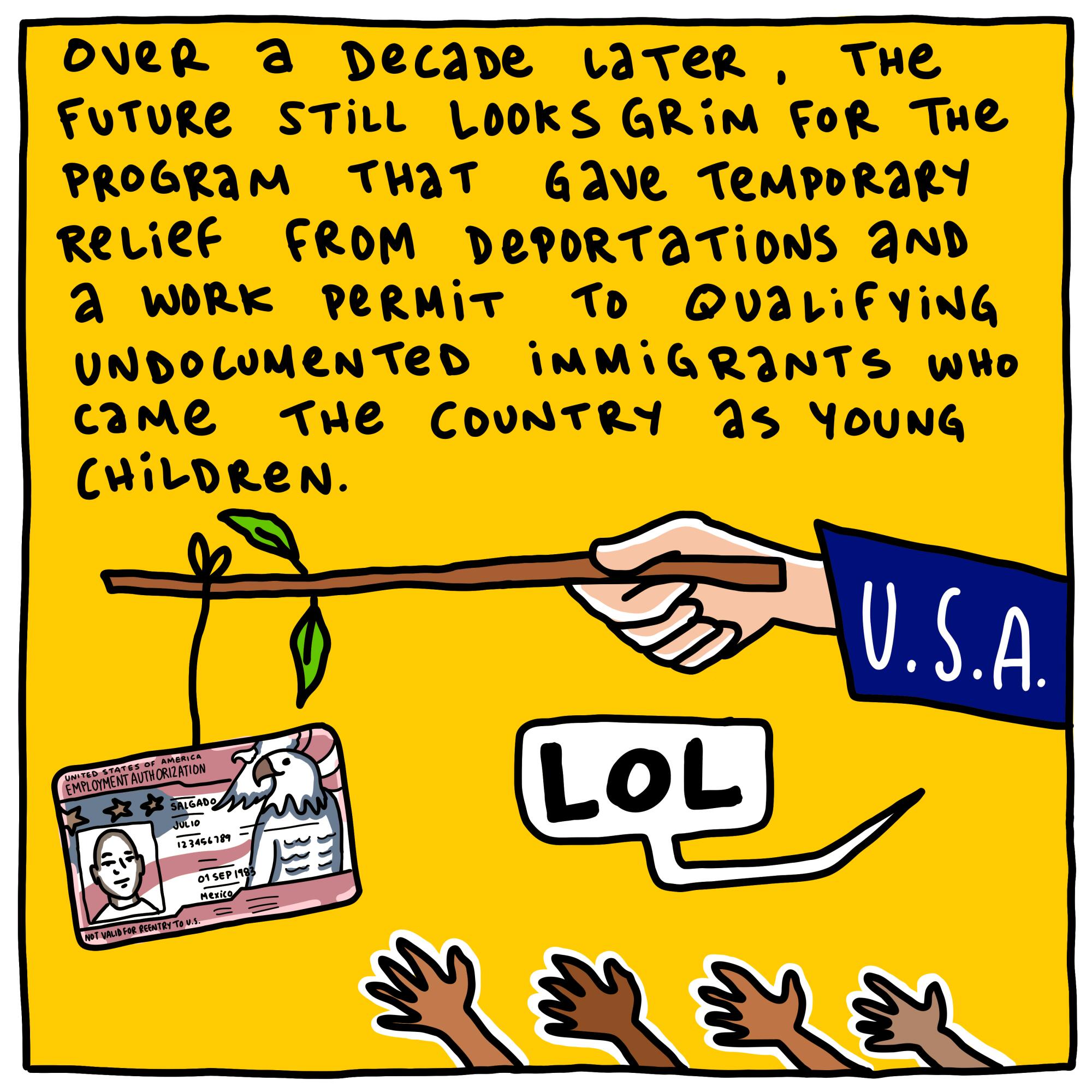 Over a decade later, the future still looks grim for the program that gave temporary relief from deportations.