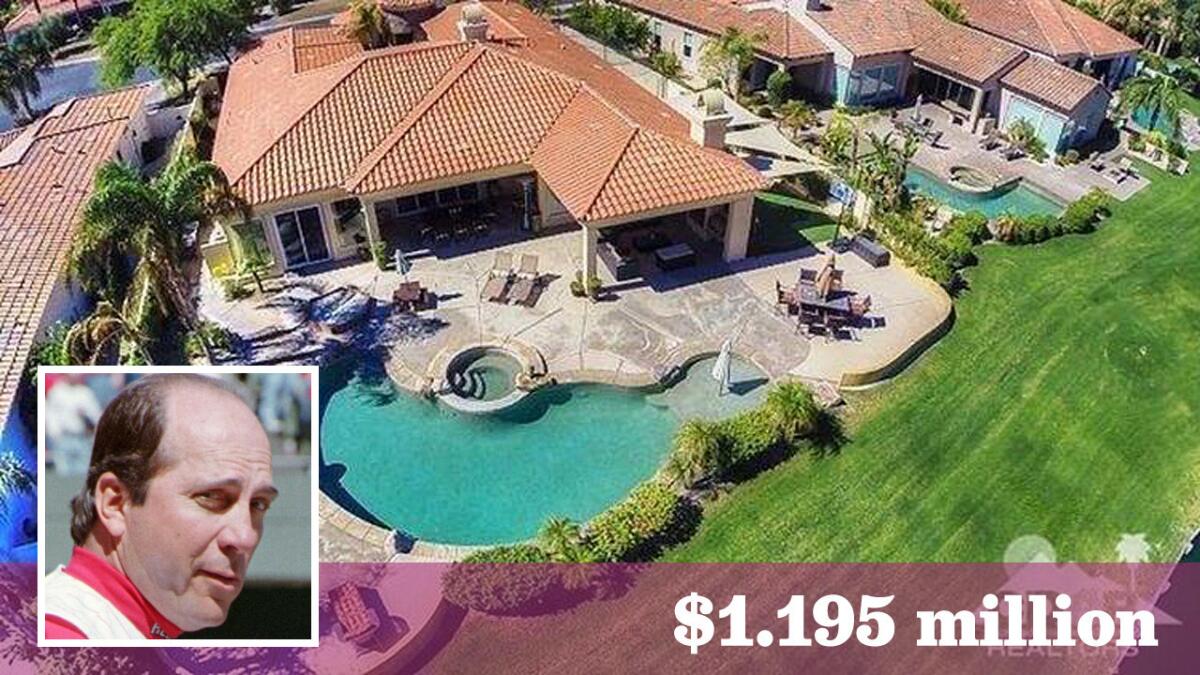 Reds great Johnny Bench sells homes in Rancho Mirage, Naples - Los