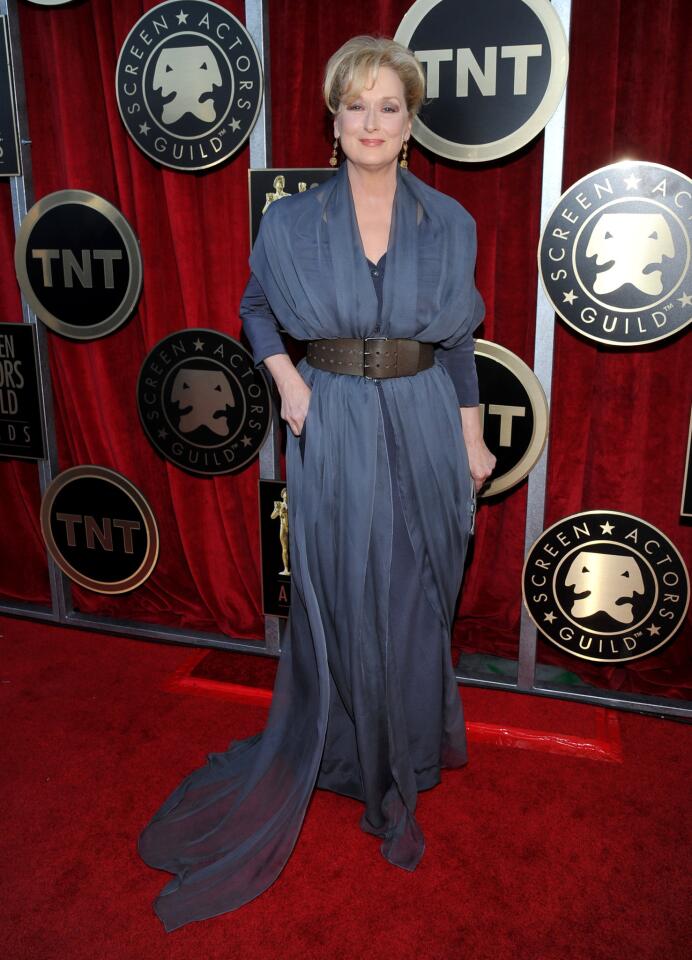 Oscar nominated actress Meryl Streep of "The Iron Lady."