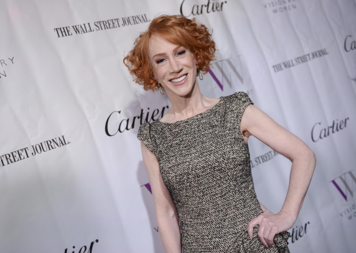 Kathy Griffin at Visionary Women's International Women's Day event.