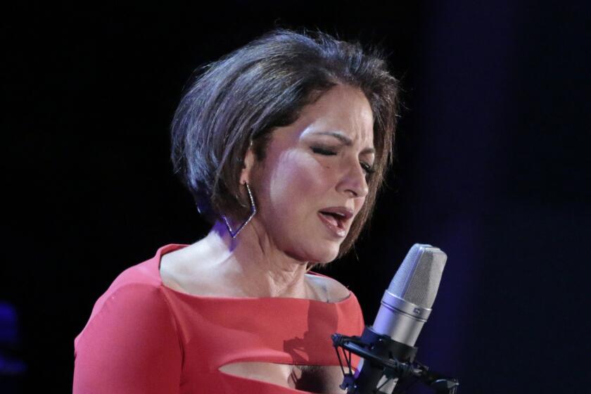 Gloria Estefan performs at the Hollywood Bowl as part of the L.A. Phil's Americas & Americans Festival.