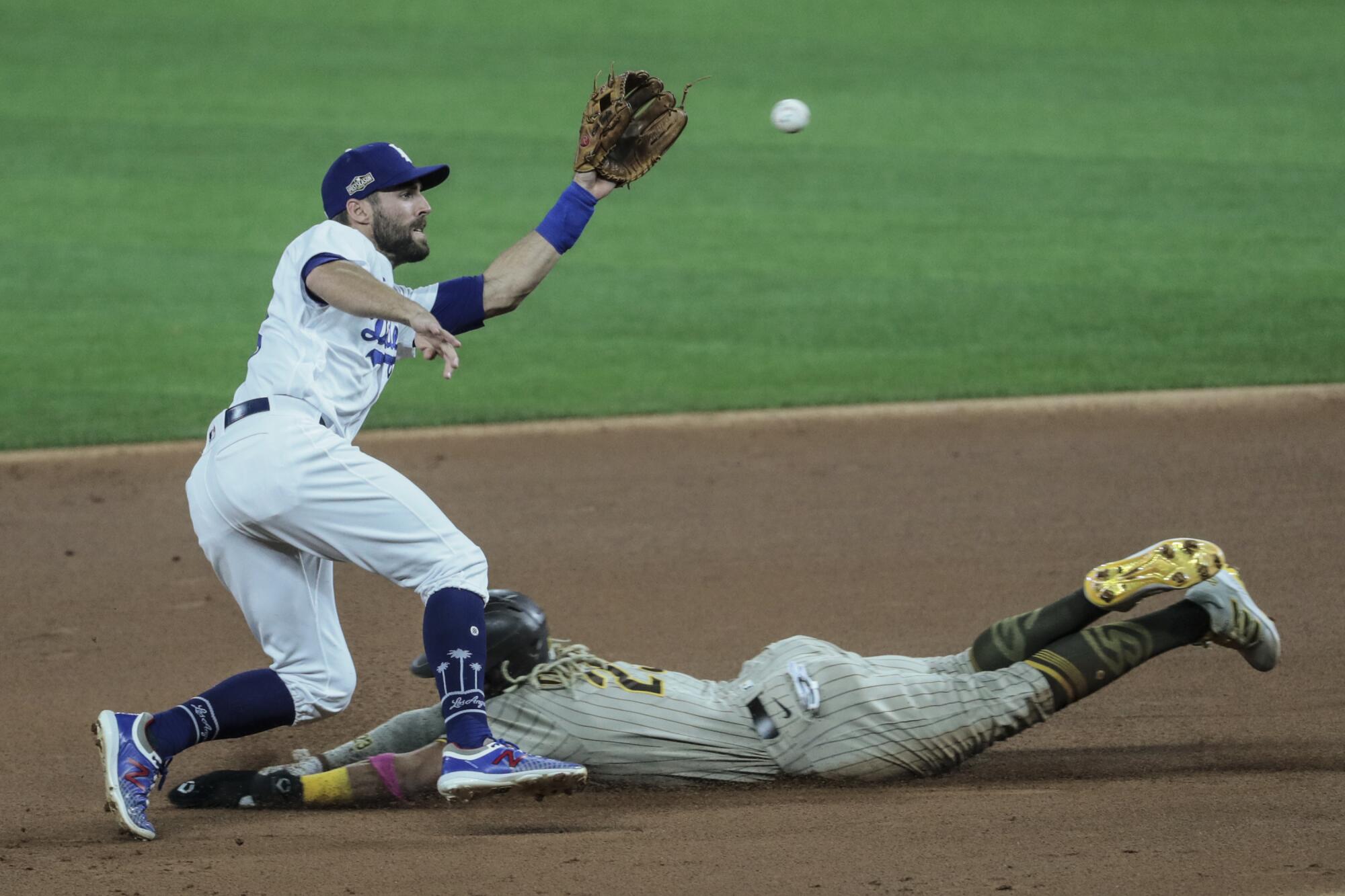 San Diego Padres shortstop Fernando Tatis Jr. steals second base.