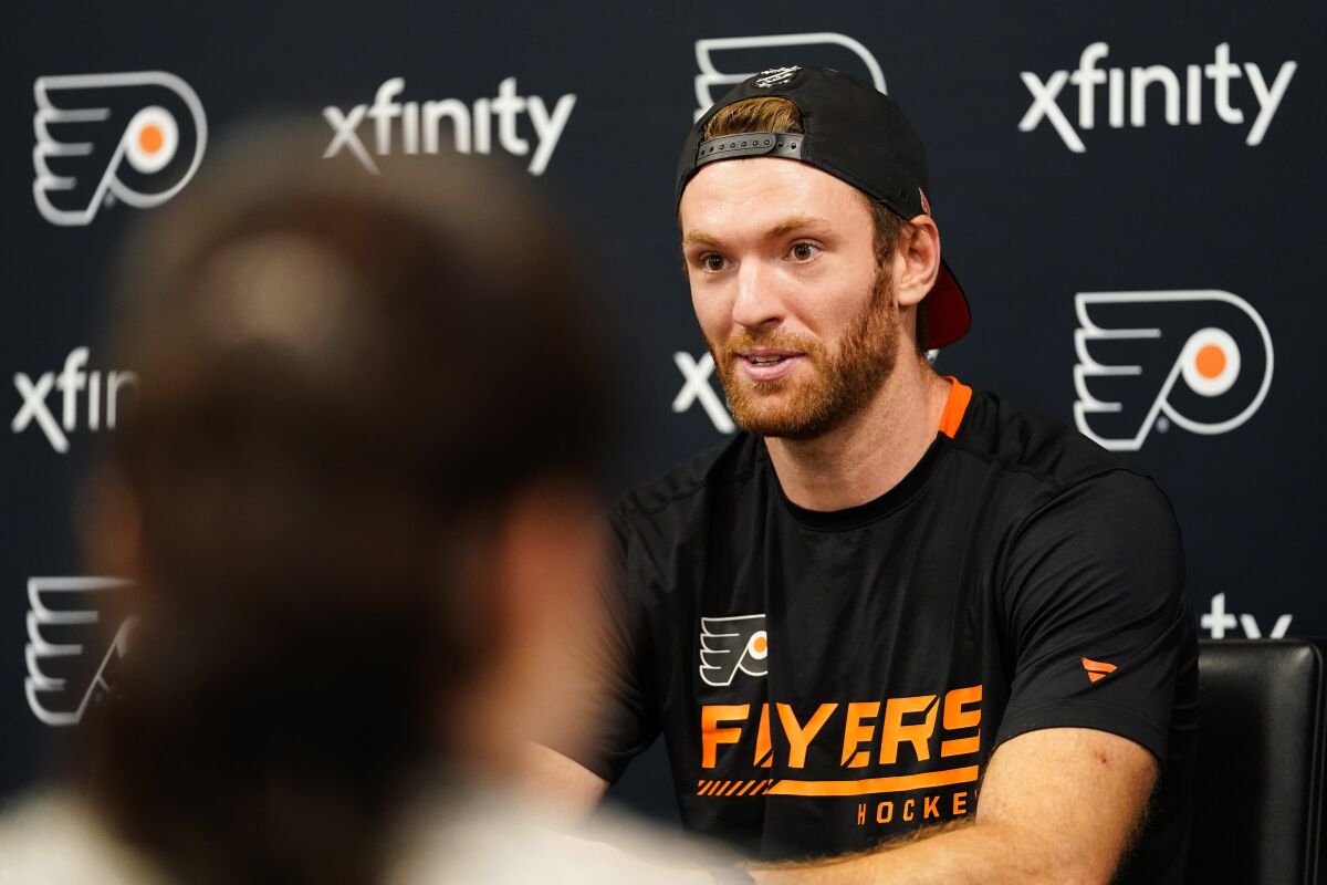 Flyers C Couturier in danger of missing camp with injury - The San Diego  Union-Tribune