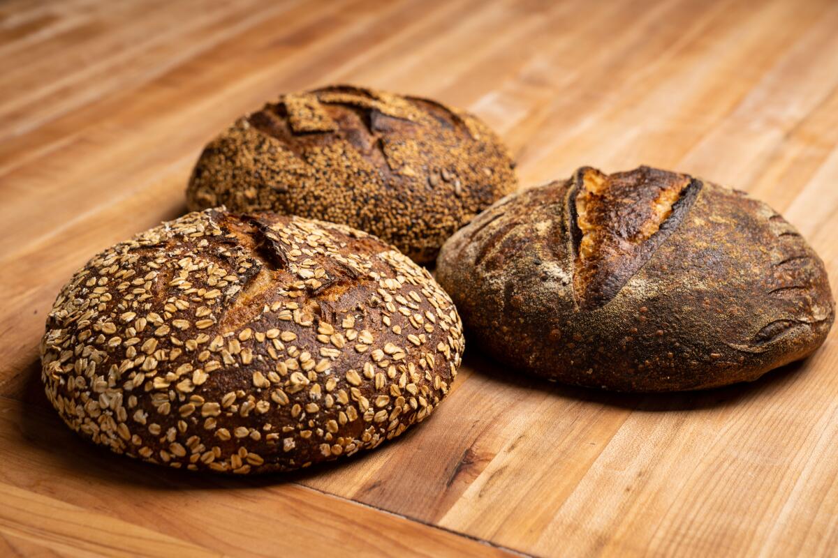 Three loaves of bread