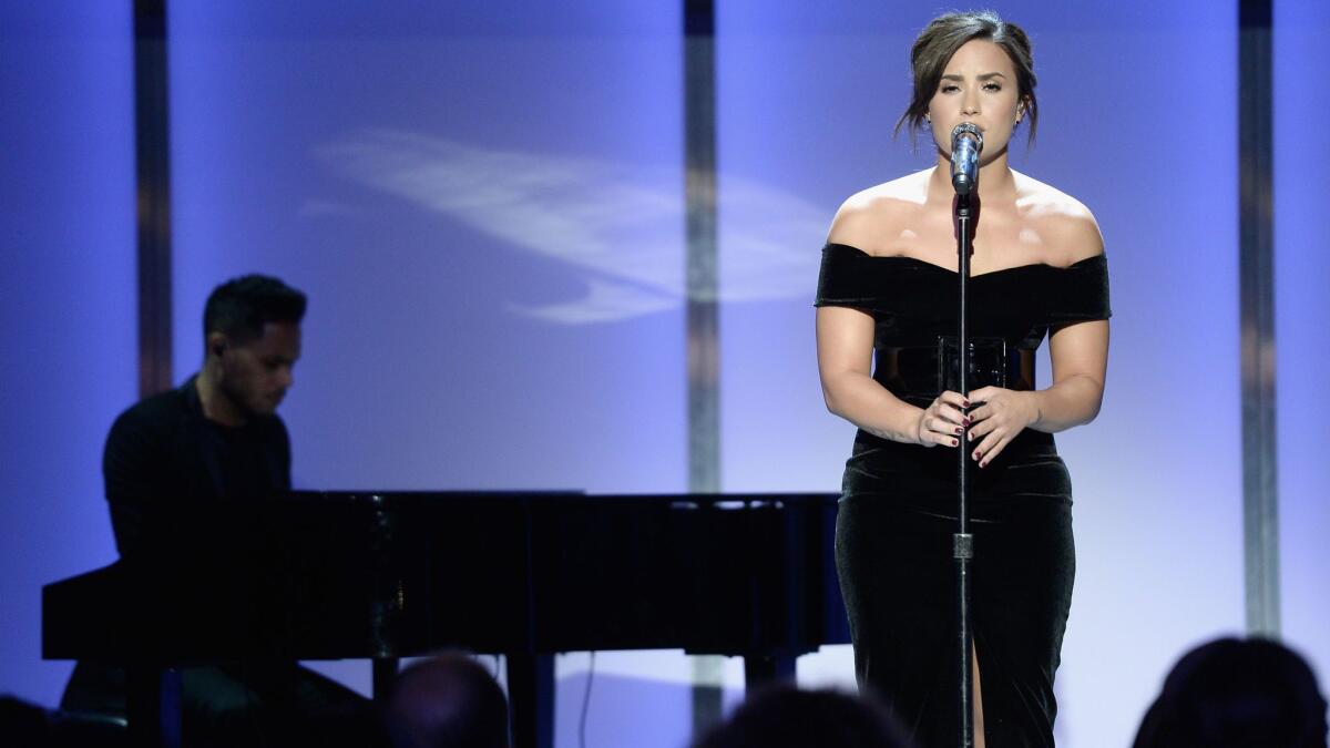 Demi Lovato performs during Glamour Women of the Year 2016 in Los Angeles.