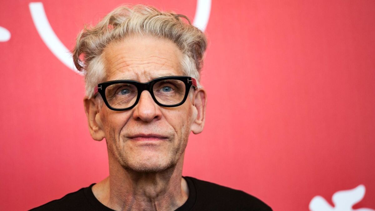 Canadian director David Cronenberg at the 75th Venice Film Festival on Sept. 5. He was presented with the Golden Lion for lifetime achievement award during the festival.