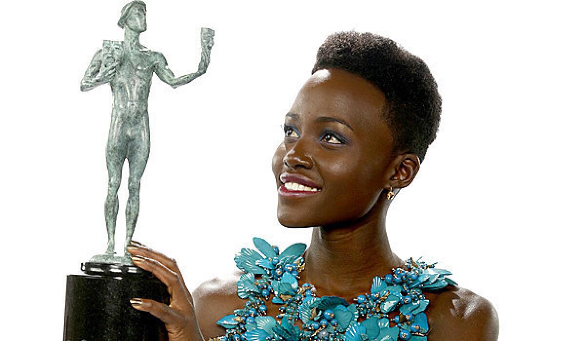 Lupita Nyong'o won the SAG Award for female actor in a supporting role for her turn in "12 Years a Slave."