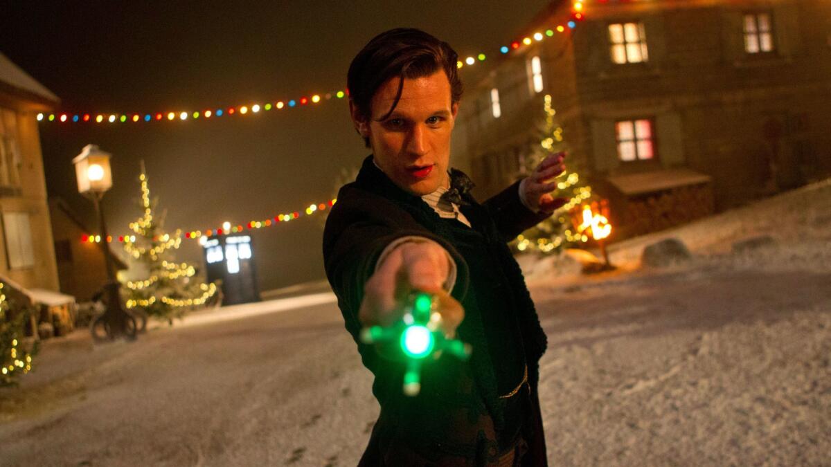 Matt Smith in a scene from "Doctor Who" from 2013.