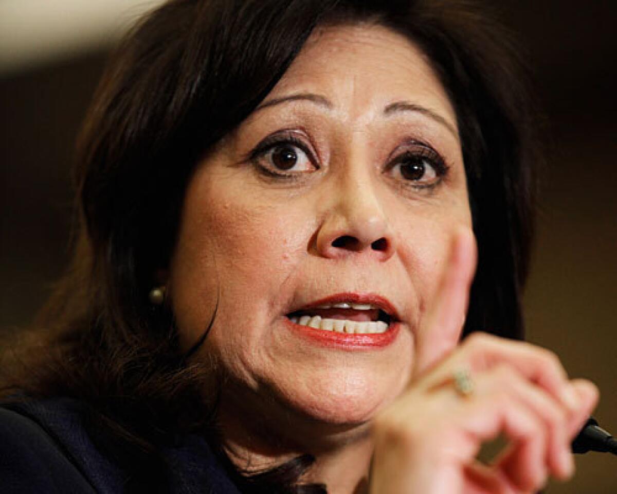 Former Labor Secretary Hilda Solis is shown last year.