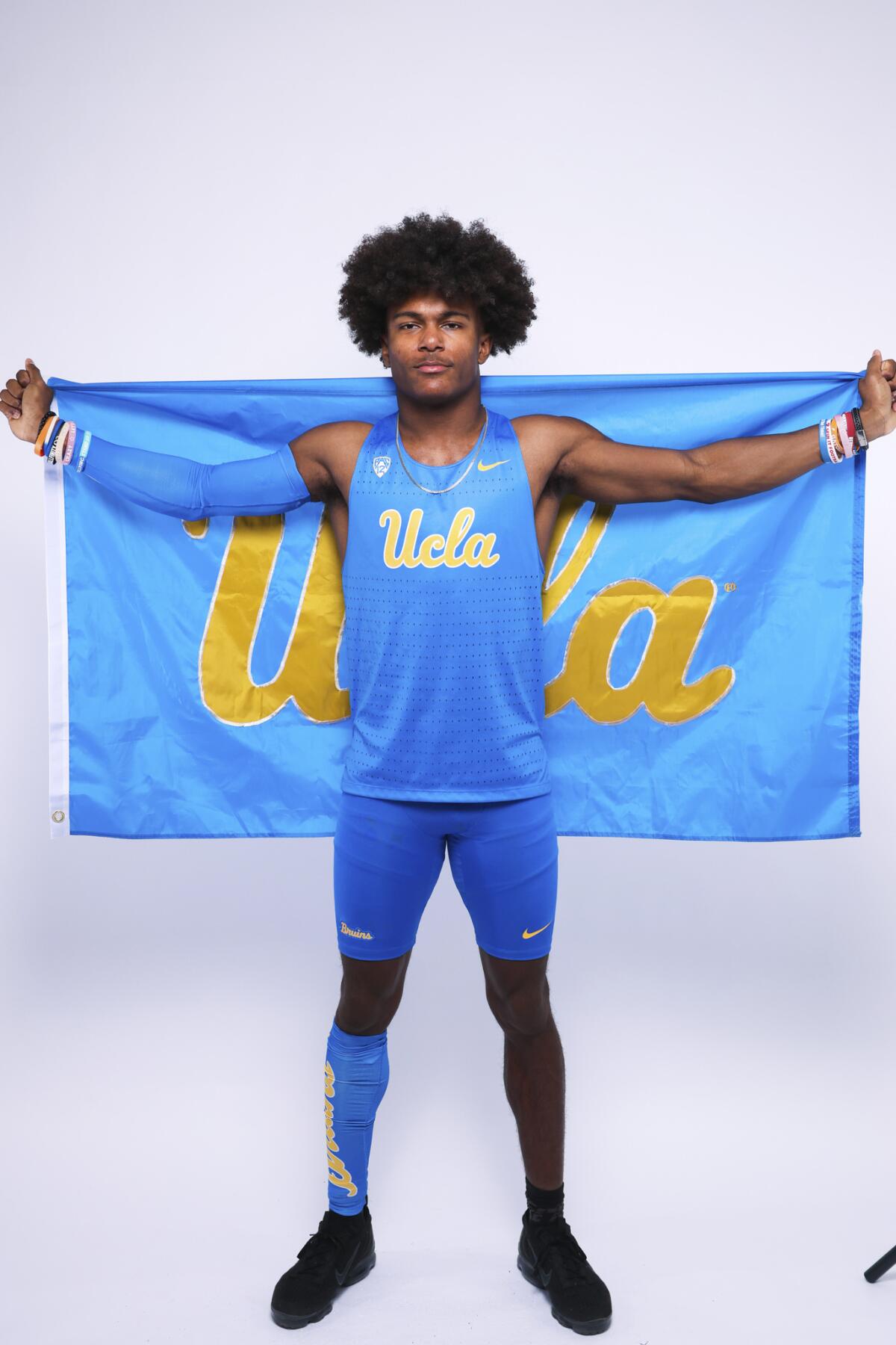 Karson Gordon poses for a photo while announcing UCLA as his college choice.
