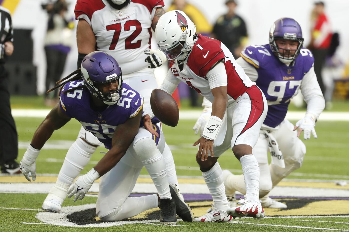 Vikings beat Cardinals 34-26 for fifth straight win