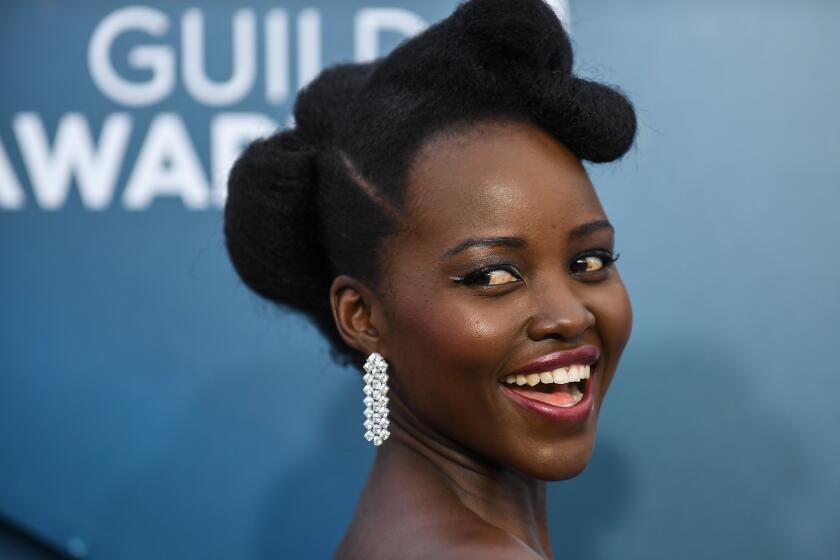 LOS ANGELES, CA - January 19, 2020: Lupita Nyong'o arriving at the 26th Screen Actors Guild Awards at the Los Angeles Shrine Auditorium and Expo Hall on Sunday, January 19, 2020. (Wally Skalij / Los Angeles Times)