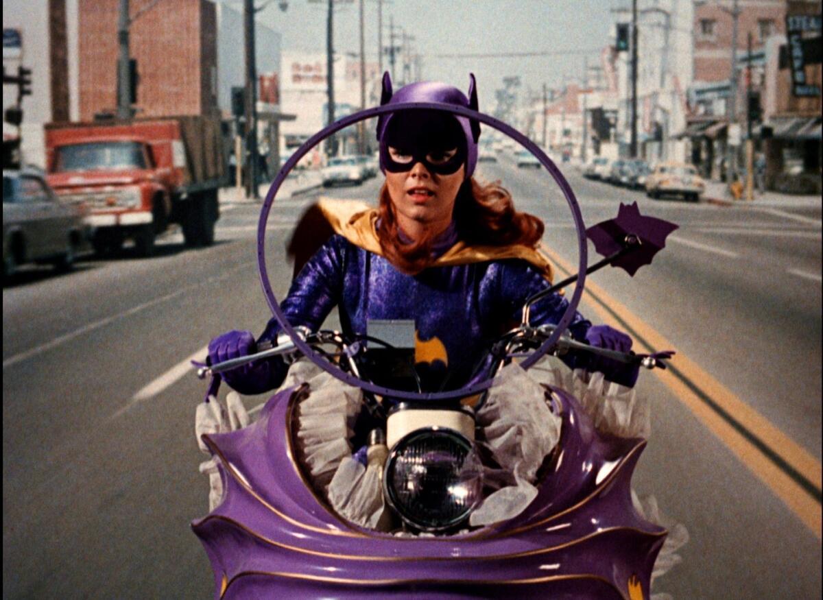 Yvonne Craig as Batgirl in the 1960s TV series "Batman."