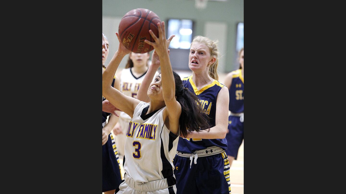 Photo Gallery: St. Monica Academy vs. Holy Family nonleague girls' basketball