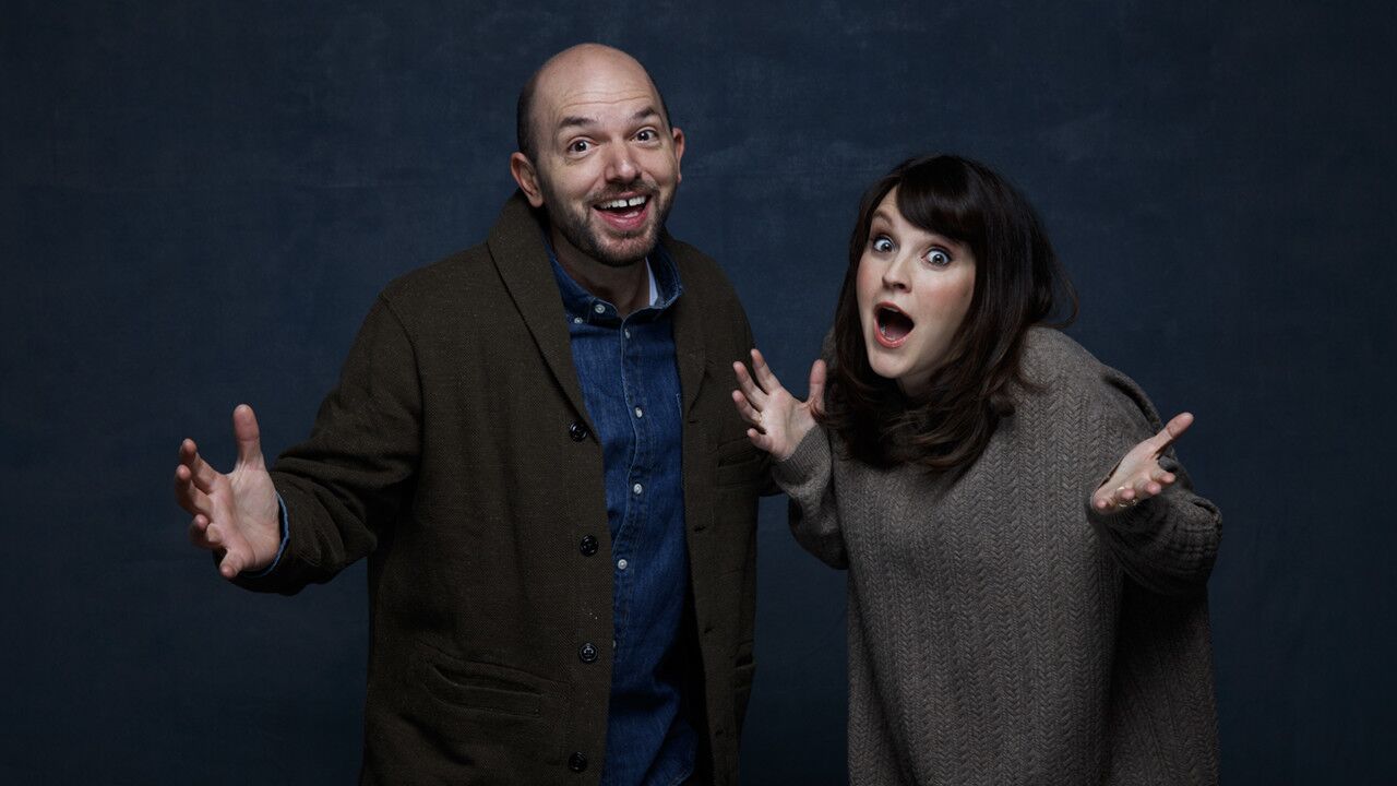 Actors Paul Scheer and Carla Gallo, from the television show "Playdates."