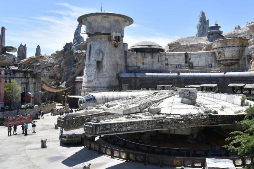 ANAHEIM, CALIFORNIA - MAY 29: Details of Star Wars: Galaxy's Edge media preview at The Disneyland Resort at Disneyland on May 29, 2019 in Anaheim, California. (Photo by Amy Sussman/Getty Images) ** OUTS - ELSENT, FPG, CM - OUTS * NM, PH, VA if sourced by CT, LA or MoD **