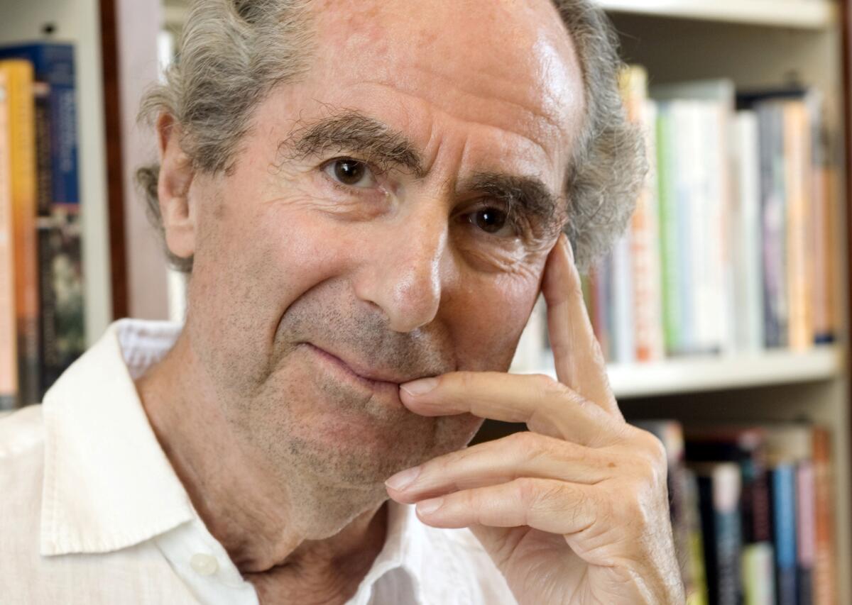 Author Philip Roth in the New York offices of his publisher, Houghton Mifflin on Sept. 8, 2008. An upcoming audio-only book will feature author James Atlas' memories of his complicated friendship with the late Roth.