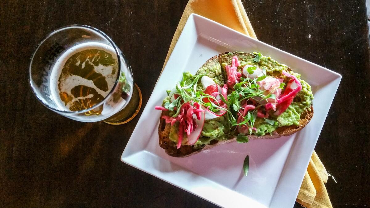 Certain craft beers pair nicely with avocado toast.