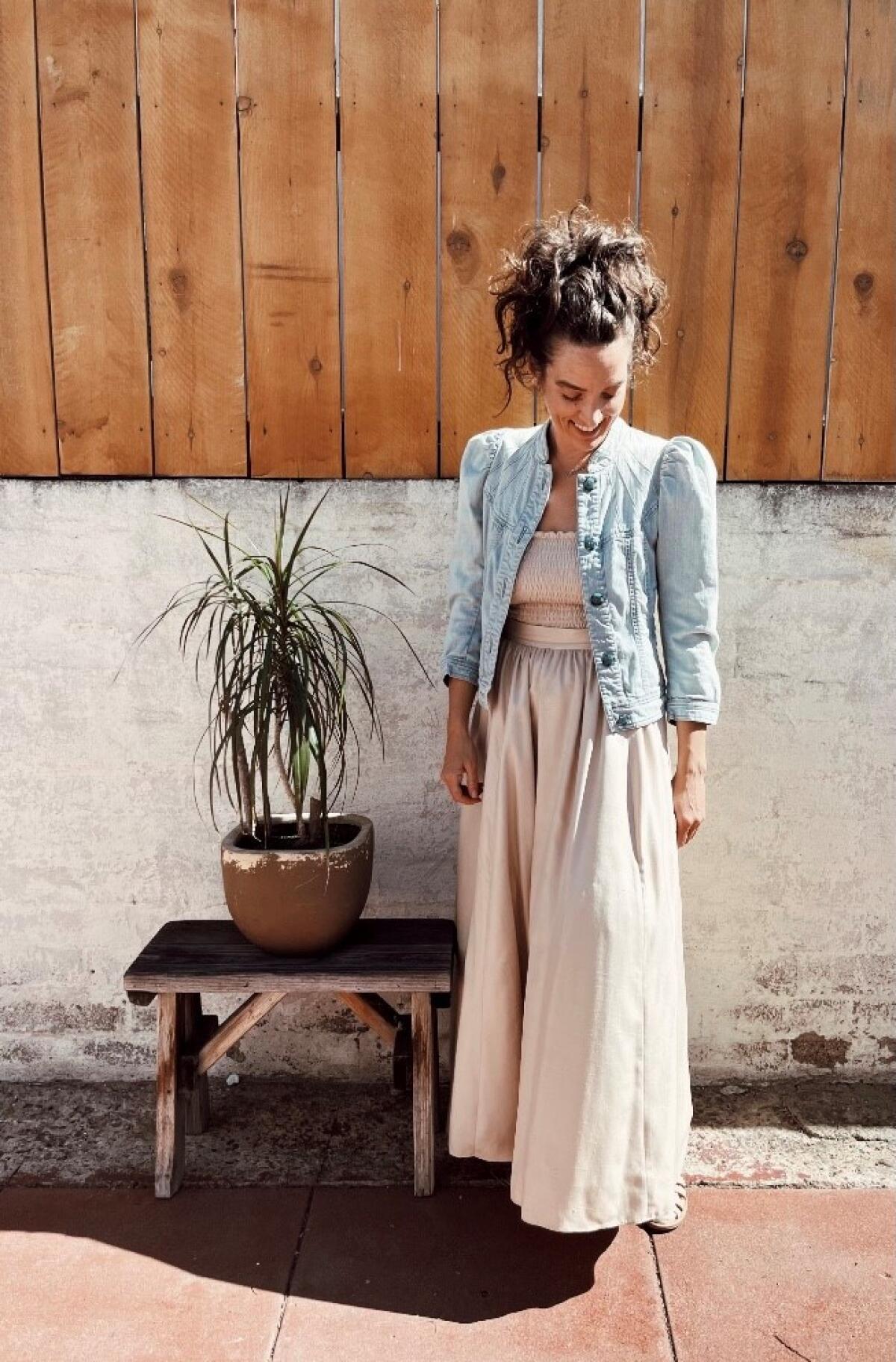 Danielle Eder organizes clothing swaps for local residents, with all remaining clothes going to shelters and others in need.
