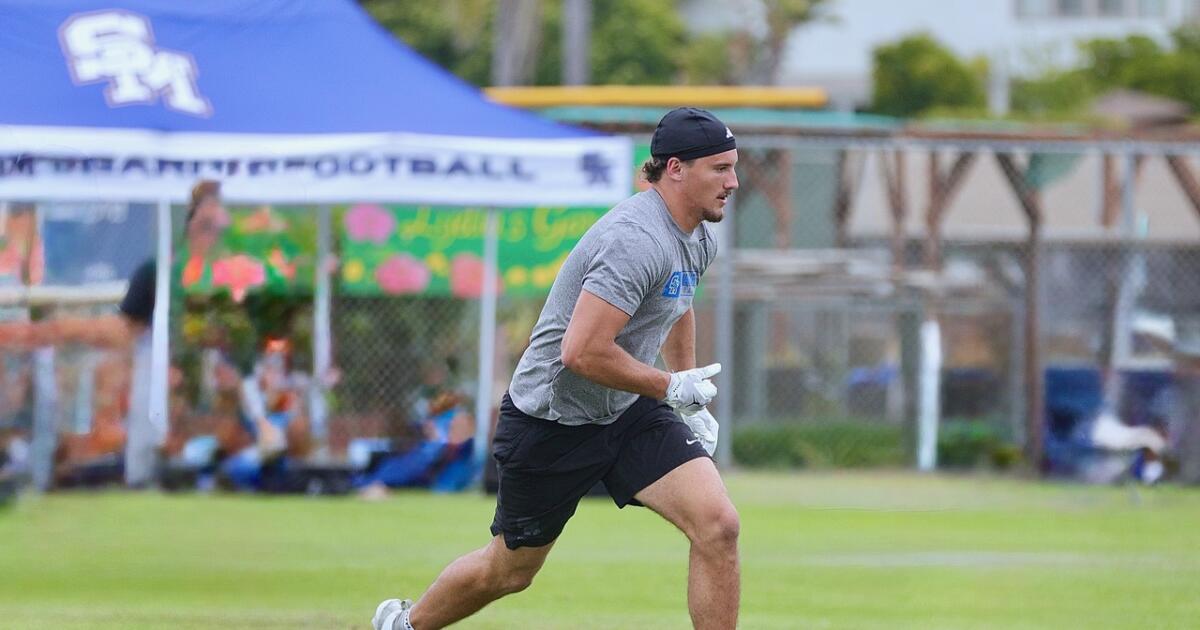 Santa Margarita High tight end Luke Gazzaniga is set to fight to the finish  www.latimes.com