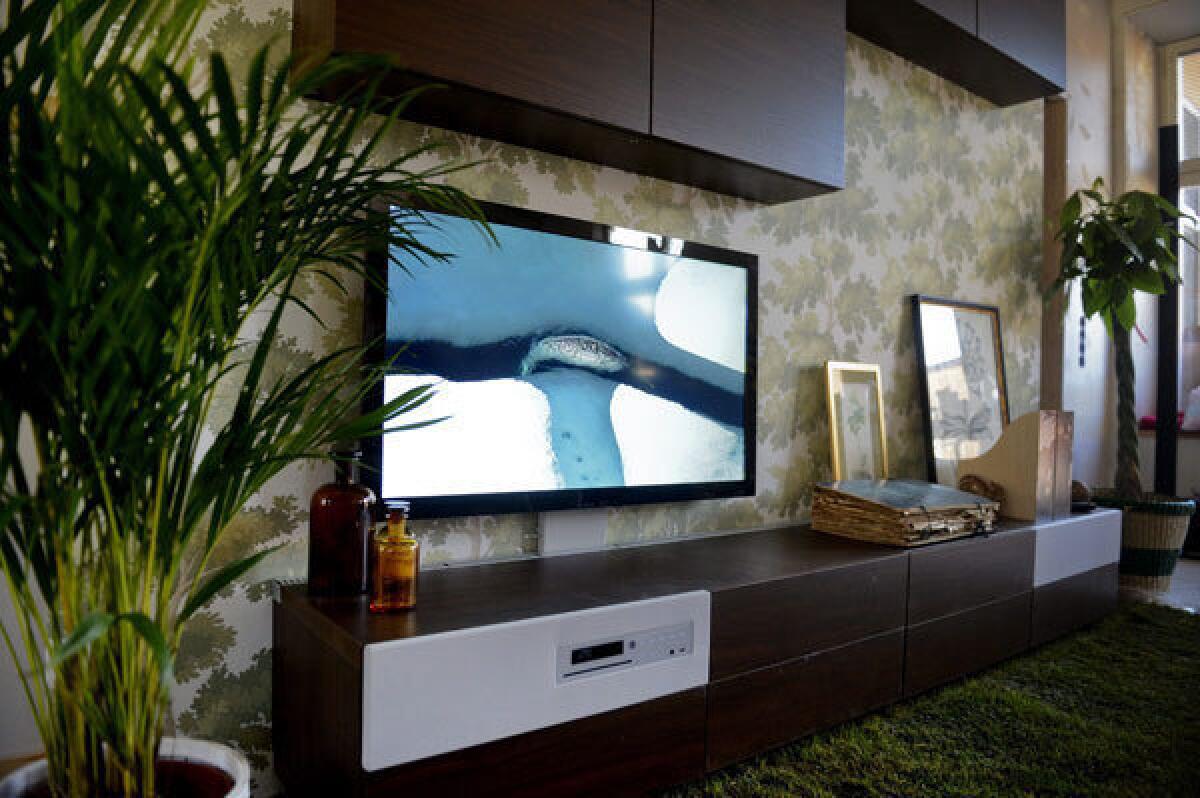 Ikea's new Uppleva system integrates an LED television as well as other electronics into a single piece of furniture.