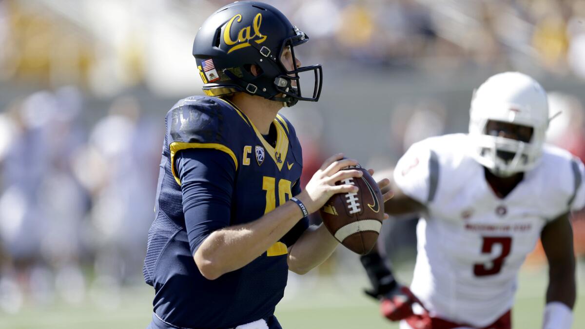 Quarterback Jared Goff and California are 5-0 heading into a Pac-12 matchup against Utah.