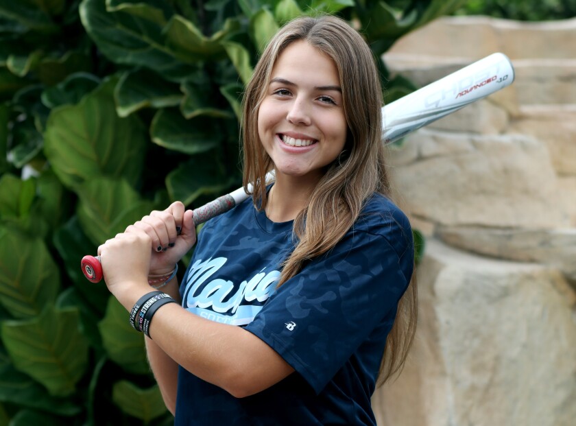 Marina High School softball player Briana Gonzalez