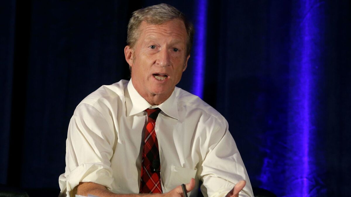 Tom Steyer said he's not surprised some Democrats object to his drive to impeach President Trump.