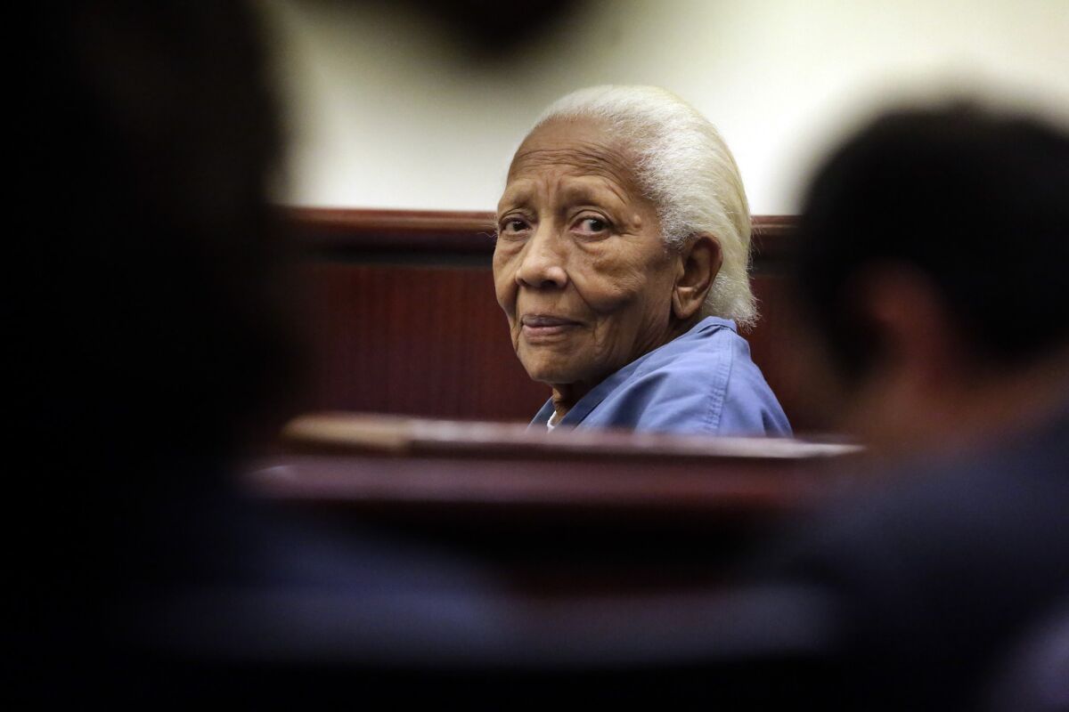 Doris Payne, then 83, at a 2013 court appearance in Riverside County.