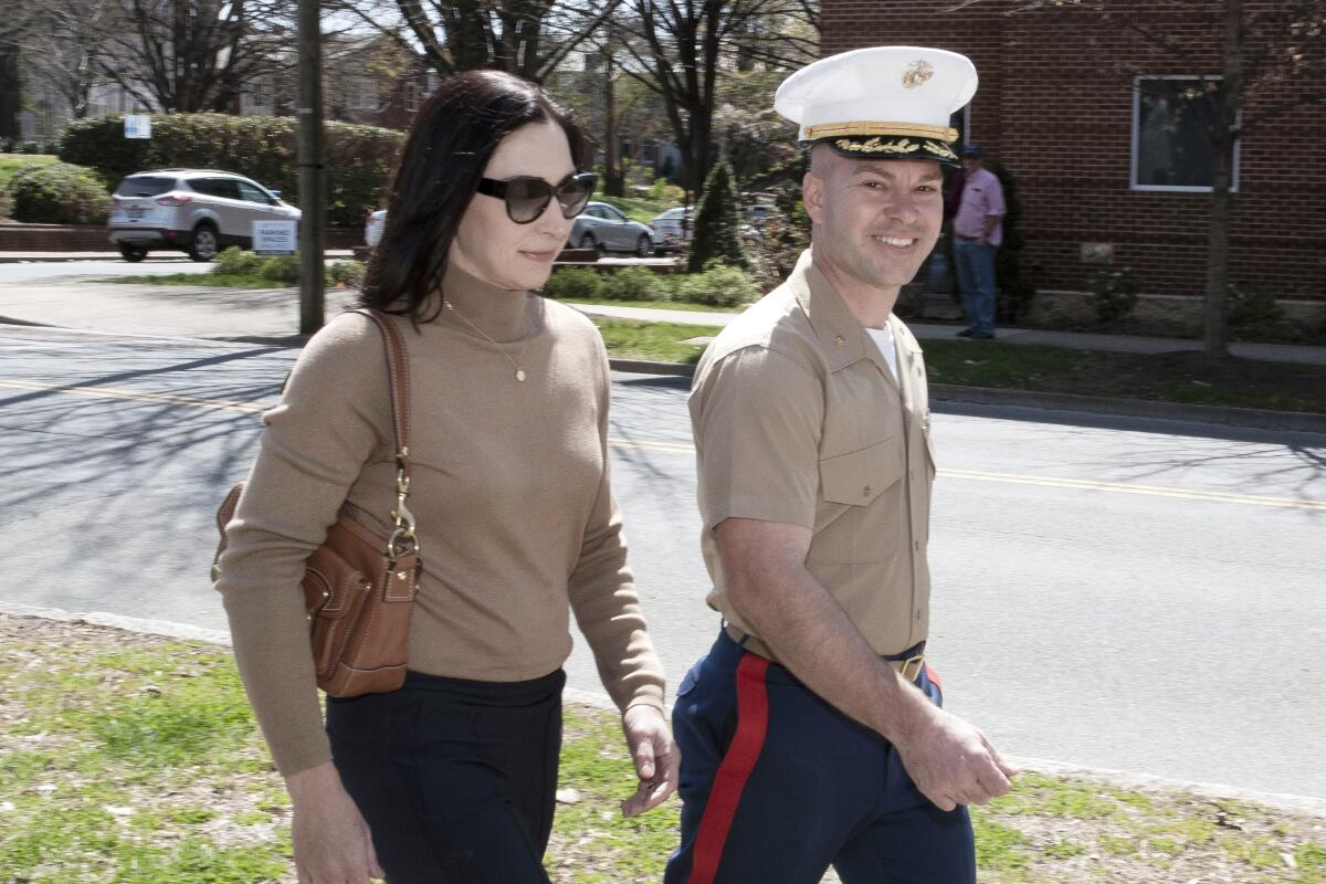 U.S. Marine Maj. Joshua Mast and his wife, Stephanie