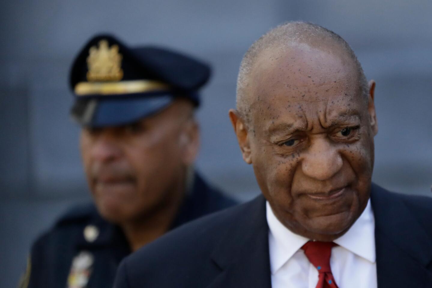 Bill Cosby departs after his sexual assault trial, April 26, 2018, at the Montgomery County Courthouse in Norristown, Pa. Cosby was convicted Thursday of drugging and molesting a woman in the first big celebrity trial of the #MeToo era.