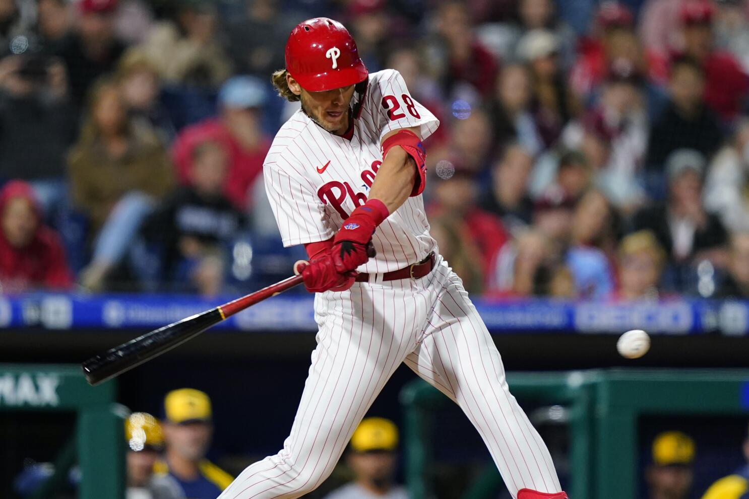 WATCH: Bryce Harper Knocks 2-RBI Single in First At Bat Back From Injury -  Fastball