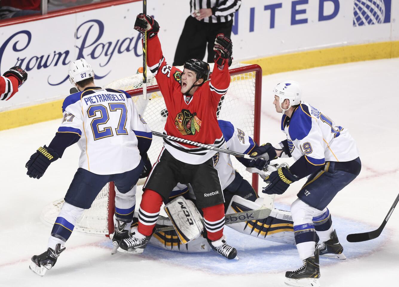 Andrew Shaw: Game 4 vs. Blues.