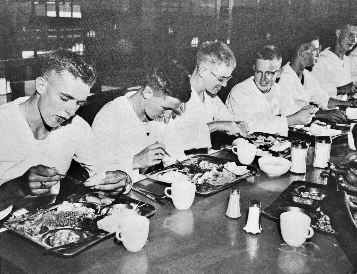The Naval Training Center was known for its excellent chow.