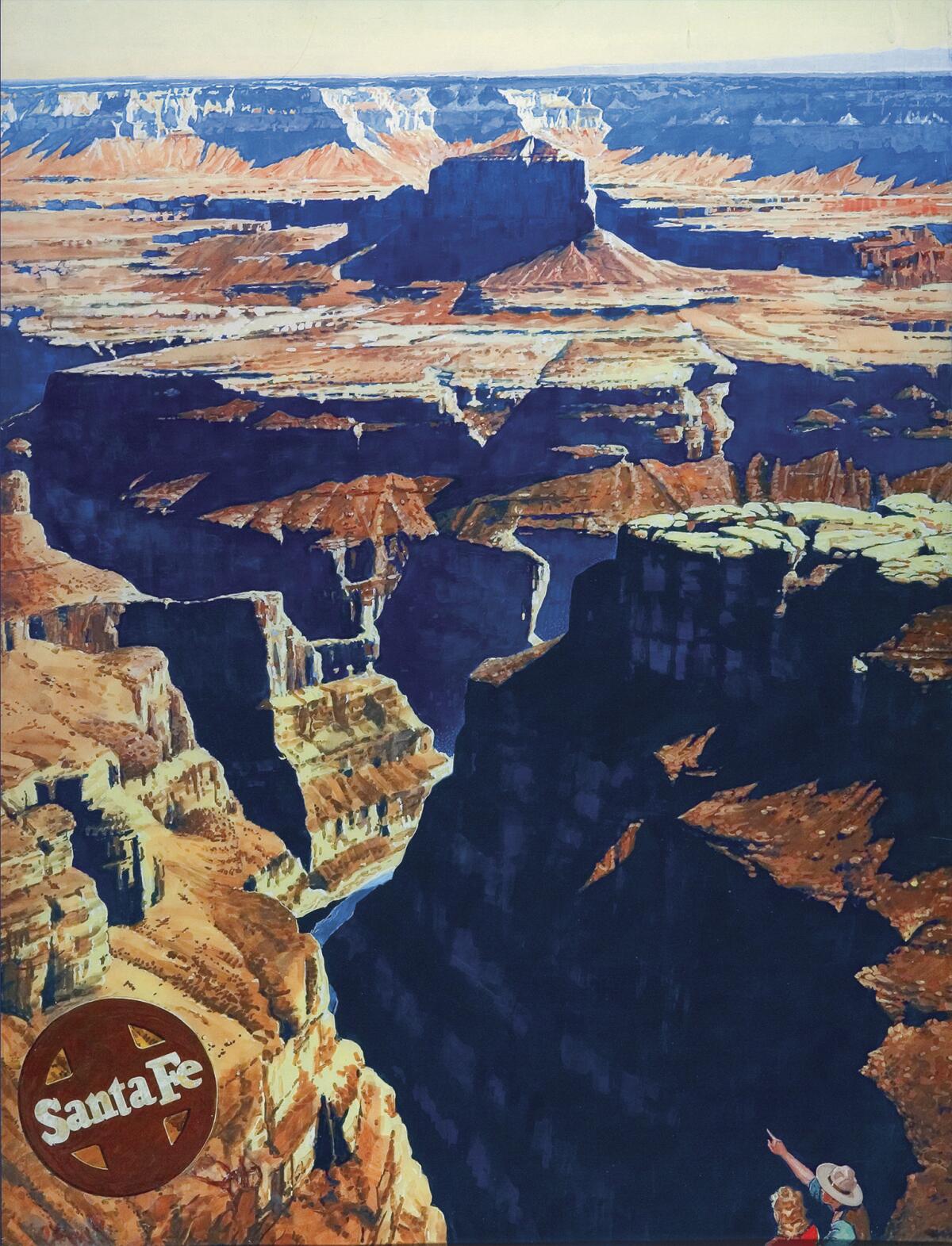 "Grand Canyon, Commercial Advertising for the Atchison, Topeka, and Santa Fe Railway Company," c. 1930.