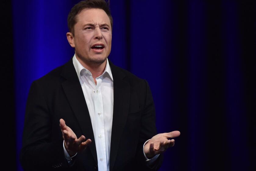 Billionaire entrepreneur and founder of SpaceX Elon Musk speaks at the 68th International Astronautical Congress 2017 in Adelaide on September 29, 2017. Musk said his company SpaceX has begun serious work on the BFR Rocket as he plans an Interplanetary Transport System. / AFP PHOTO / PETER PARKSPETER PARKS/AFP/Getty Images ** OUTS - ELSENT, FPG, CM - OUTS * NM, PH, VA if sourced by CT, LA or MoD **