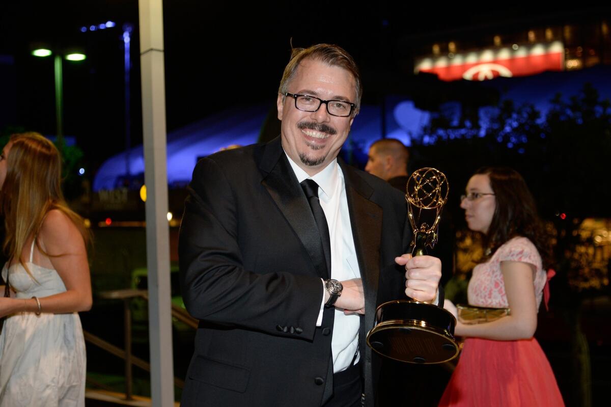 Producer Vince Gilligan attends the Governor's Ball after the Emmys.