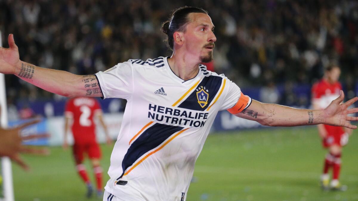 Galaxy's Zlatan Ibrahimovic is likely to miss a second game because of an Achilles injury.
