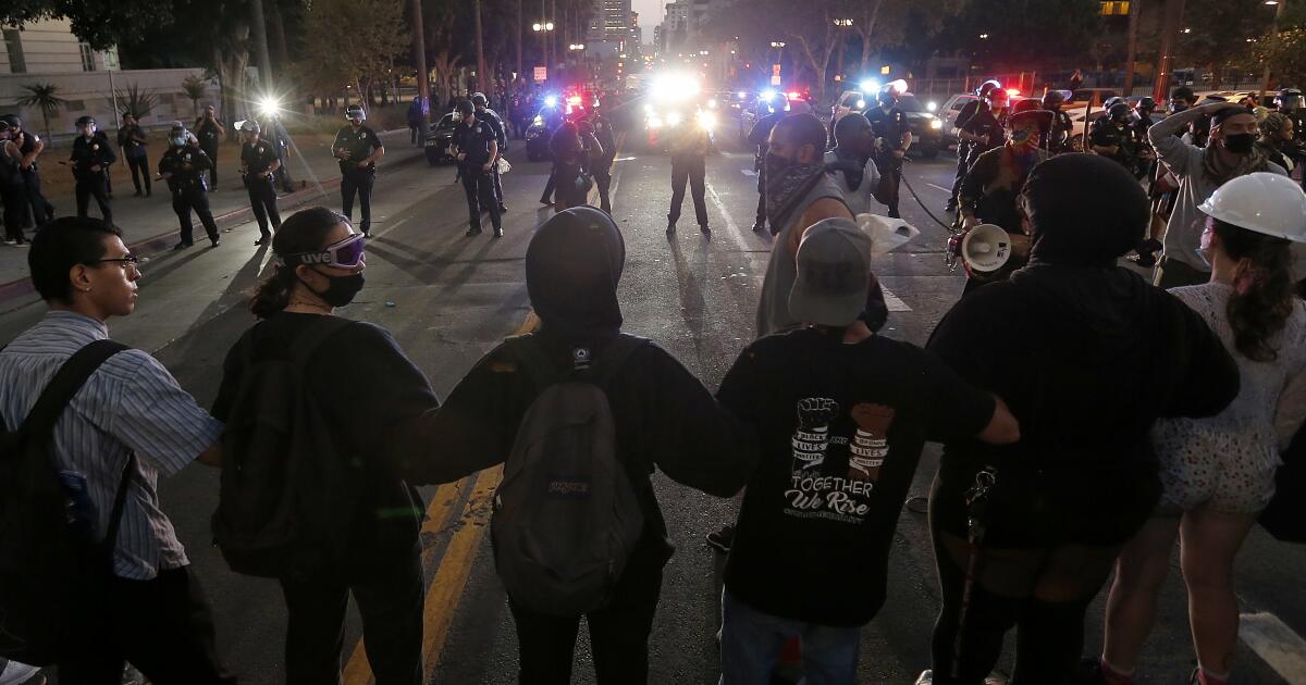 Los Angeles police declare tactical alert in response to protests ...