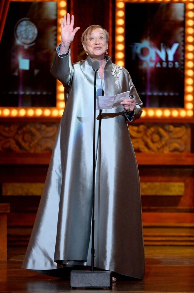 Costume designer Jane Greenwood accepts the special Tony Award for lifetime achievement in the theater.